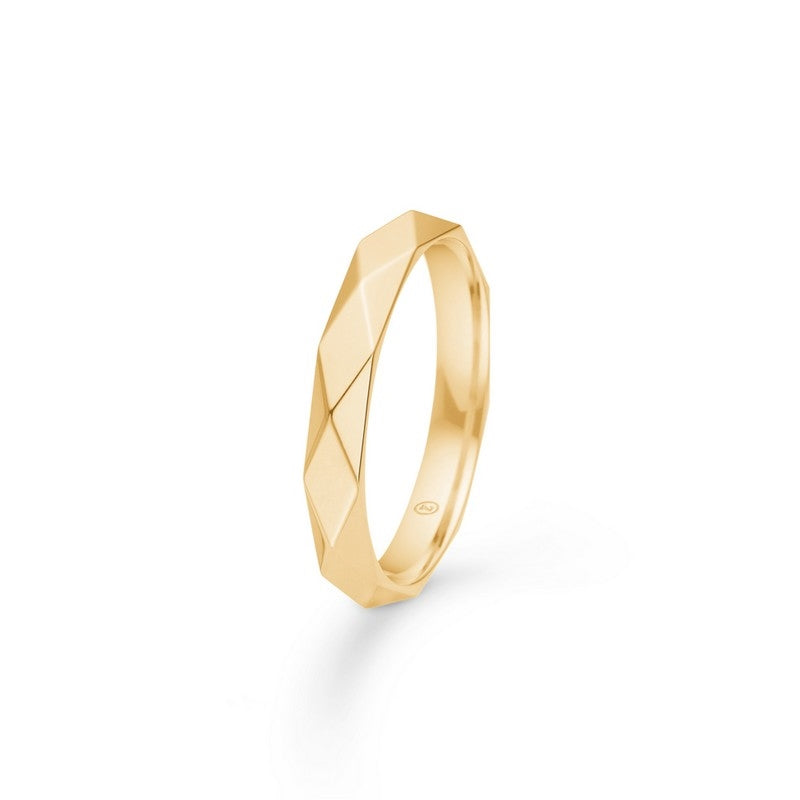 Romeo & Juliet ring fra Mads Z i 14 karat guld med kantet design fra Gold Label kollektionen.